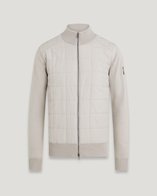 Belstaff Natural Kelbrook Zip Cardigan for men