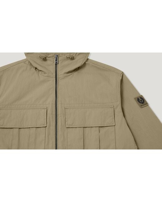 Belstaff Green Men's Container Overshirt Compact Technical Cotton for men