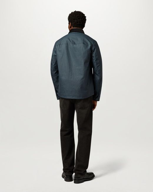 Belstaff Blue Men's Ground Jacket Waxed Cotton for men