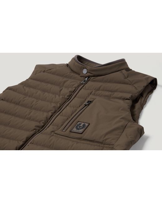 Belstaff Brown Men's Chassis Gilet Lightweight Stretch Down for men