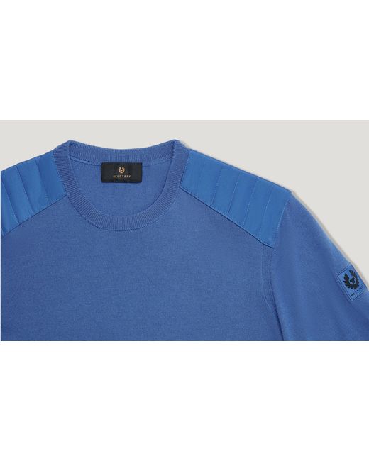 Belstaff Blue Kerrigan Crewneck Jumper for men