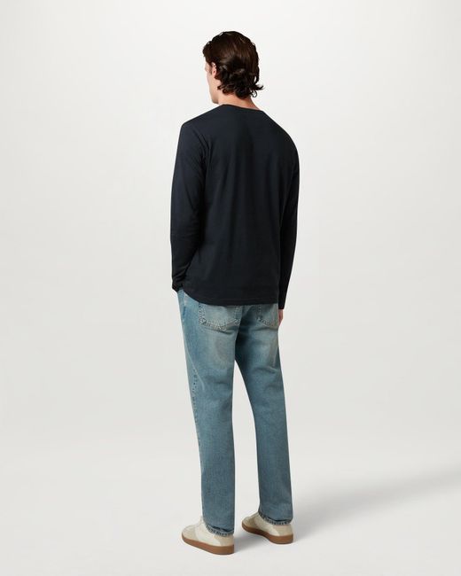 Belstaff Blue Men's Long Sleeved T-shirt Cotton Jersey for men
