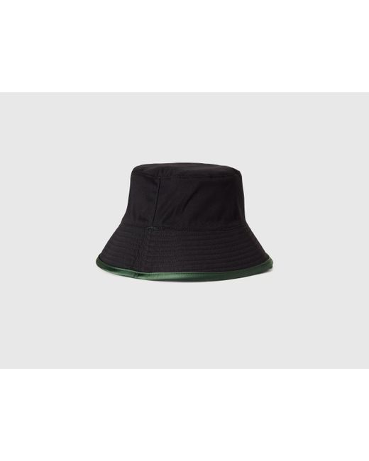 Benetton, Cappello Reversibile Stile Pescatore, Taglia, Verde Militare, Donna di Benetton in Green