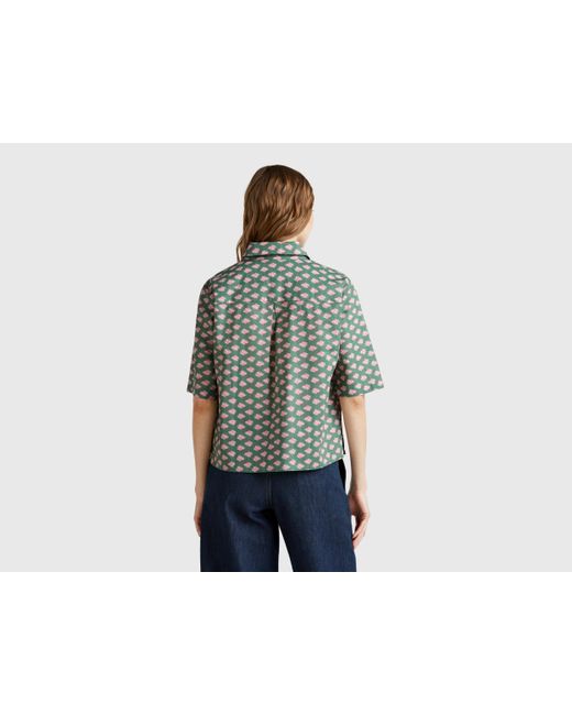 Benetton Black Benetton, Patterned Shirt
