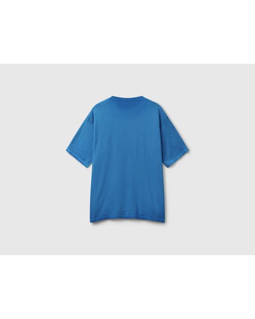 Benetton Benetton, T-Shirt Mit Normaler Passform, Blau in Blue für Herren
