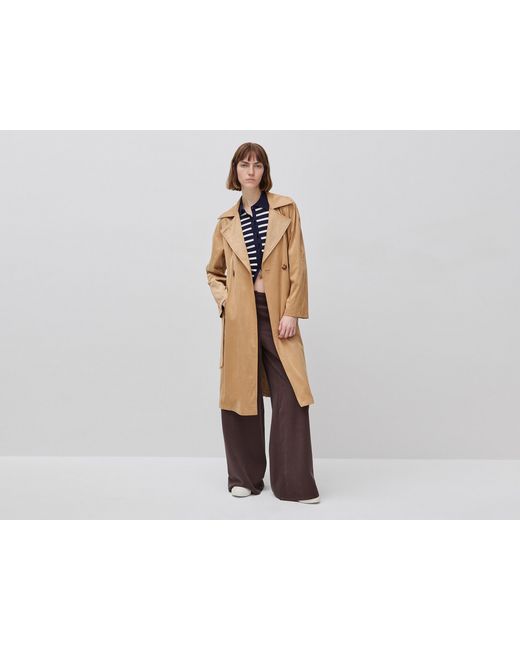 Benetton Black Benetton, Long Suede Trench Coat