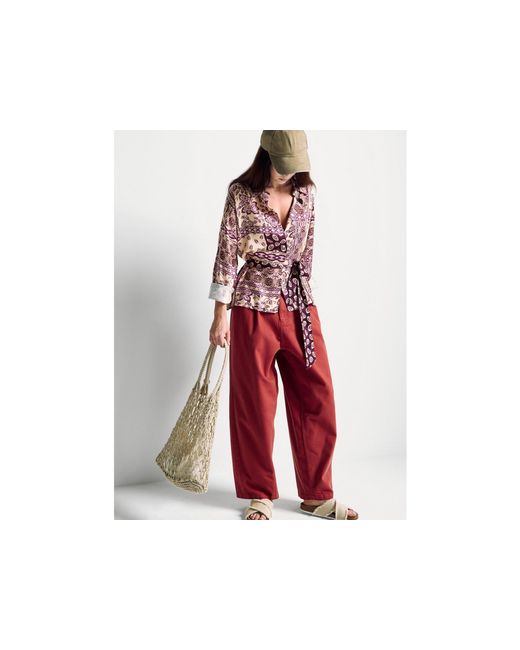 Benetton Red Benetton, Shirt With Bandana Print