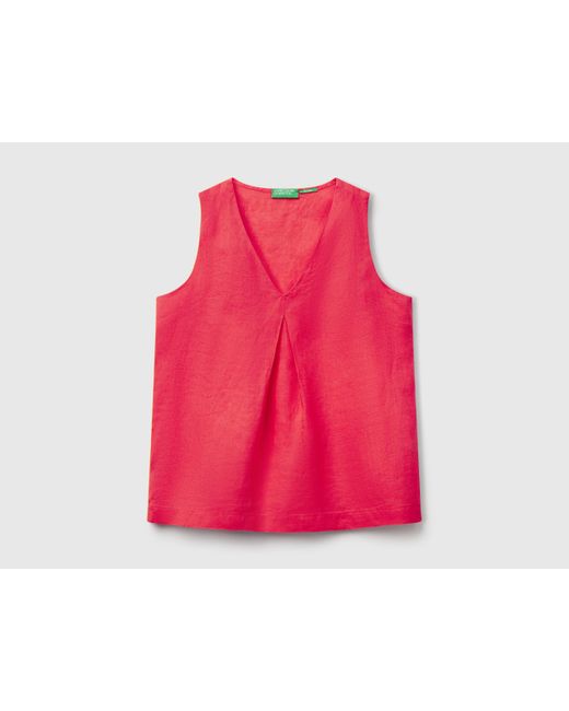 Benetton Red Benetton, Sleeveless Blouse