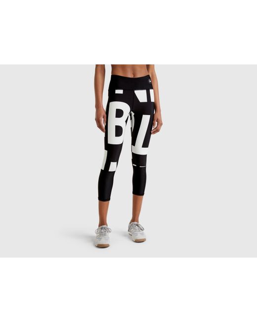 Benetton Black Benetton, Logoed Sports Leggings