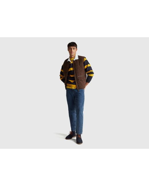 Benetton Black Benetton, Stranger Things Striped Polo for men