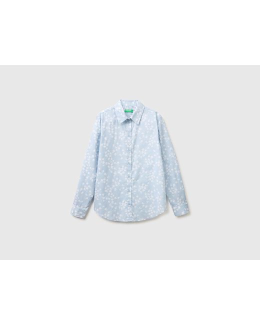 Benetton Blue Benetton, Patterned Shirt