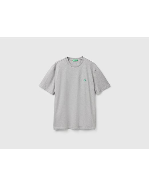 Benetton Black Benetton, Basic Cotton T-Shirt for men