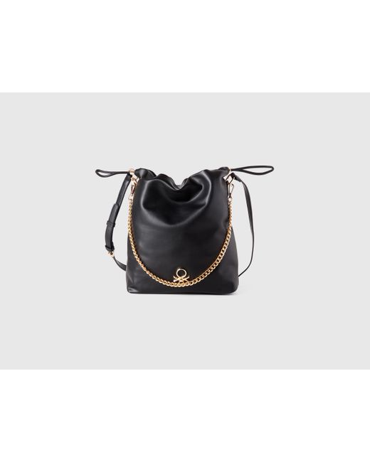 Benetton, Borsa A Secchiello Grande, Nero, Donna di Benetton in Black