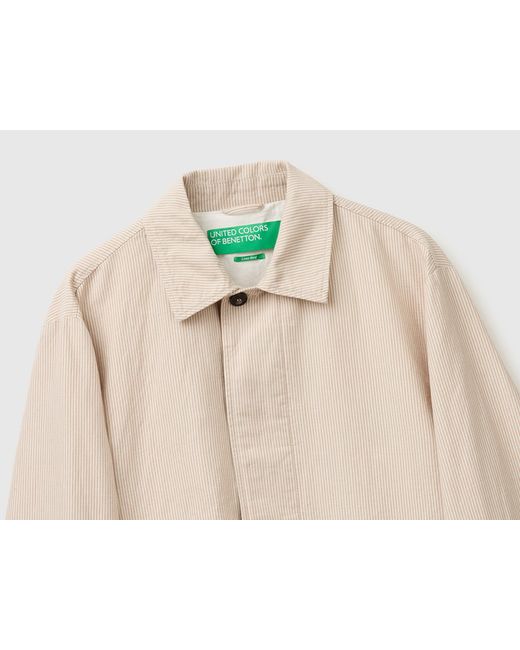 Benetton Black Benetton, Yarn-Dyed Linen Blend Jacket for men