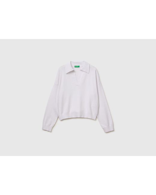 Benetton Black Benetton, Premium Cotton Polo Neck Sweater