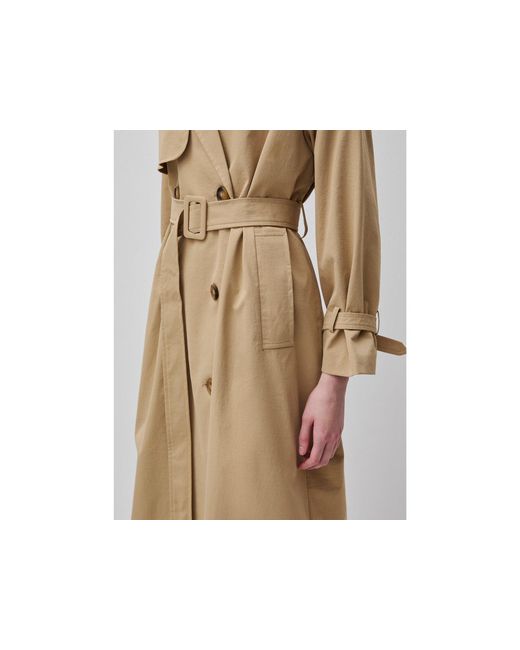 Benetton Black Benetton, Double-Breasted Trench Coat With Belt