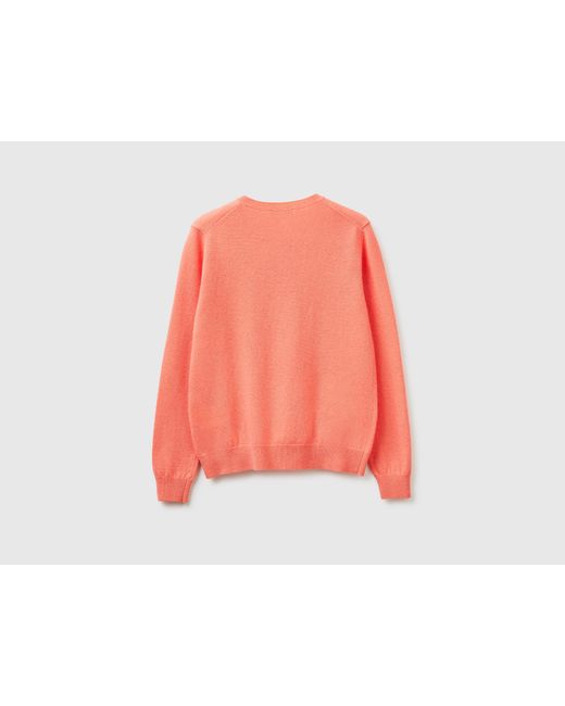 Benetton Red Benetton, Crew Neck Cardigan