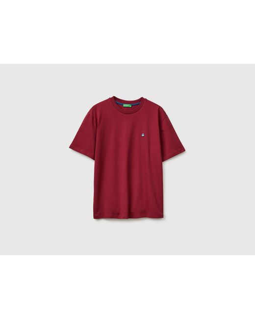 Benetton Red Benetton, Basic Cotton T-Shirt for men