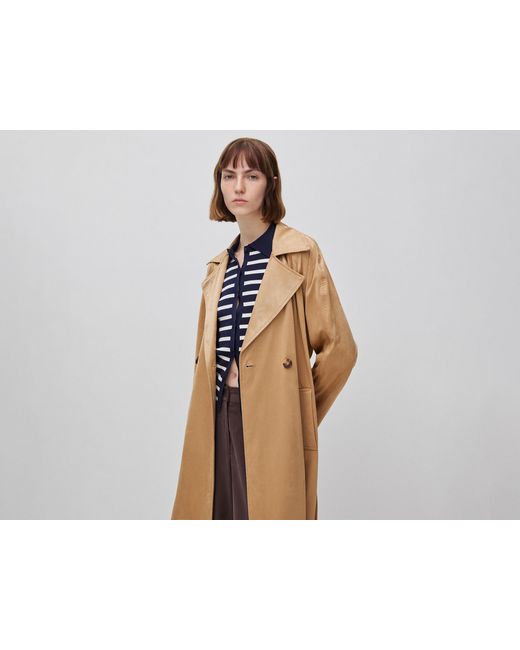 Benetton Black Benetton, Long Suede Trench Coat