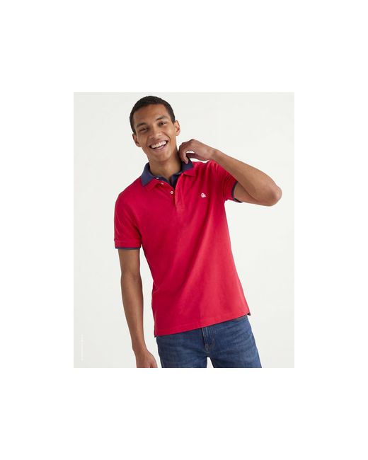Benetton Red Benetton, Regular Fit Polo for men