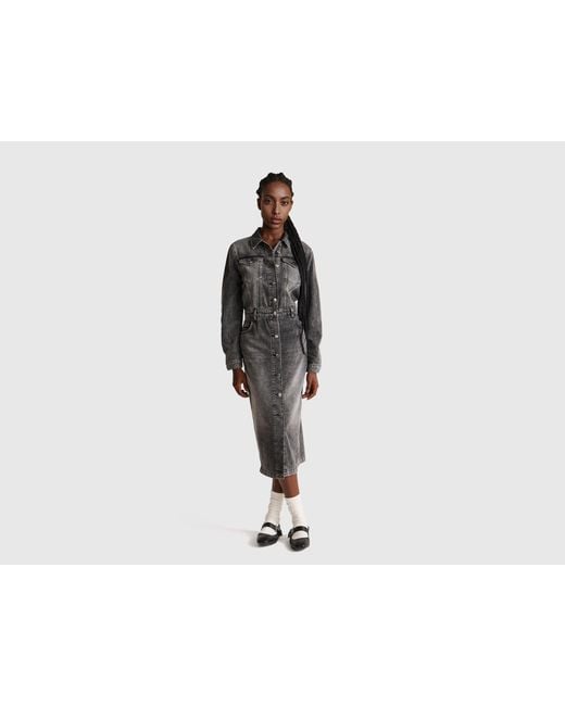 Benetton Black Benetton, Denim Shirt Dress
