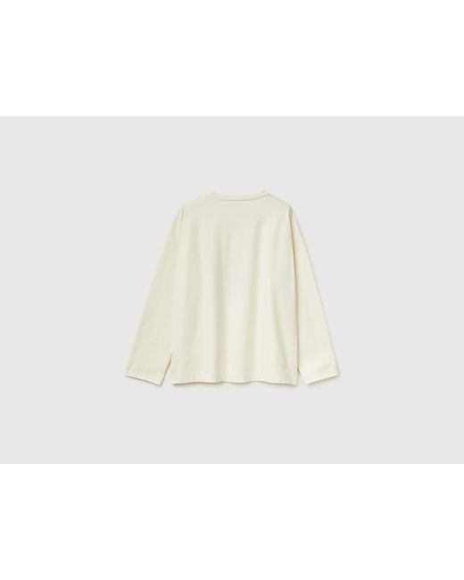 Benetton Black Benetton, Christmas T-Shirt With Reindeer Print