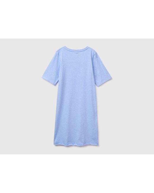 Benetton Blue Benetton, Lightweight Cotton Nightgown