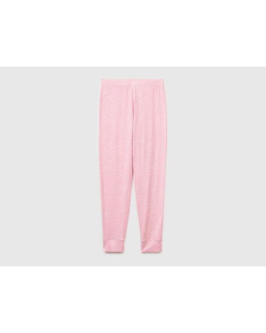 Benetton Pink Benetton, Floral Print Trousers