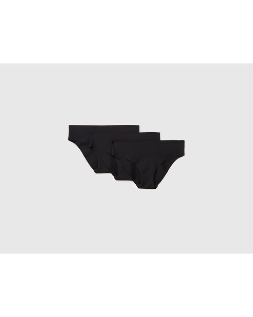 Benetton Black Benetton, Three Seamless Briefs