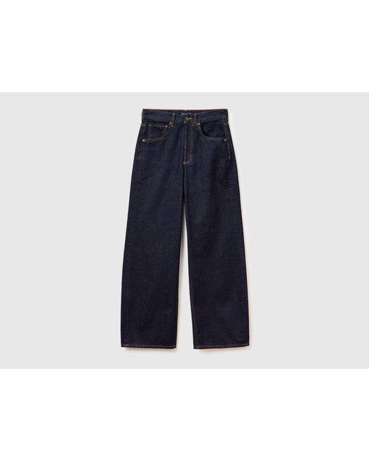 Benetton Black Benetton, Wide-Fit Rinse-Wash Jeans