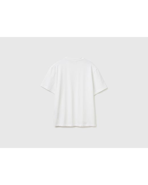 Benetton Black Benetton, T-Shirt With Pocket for men