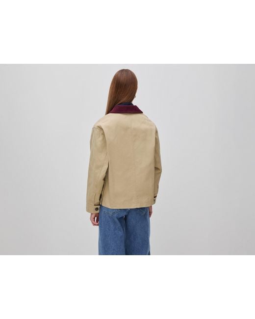 Benetton Natural Benetton, Jacket With Velvet Collar