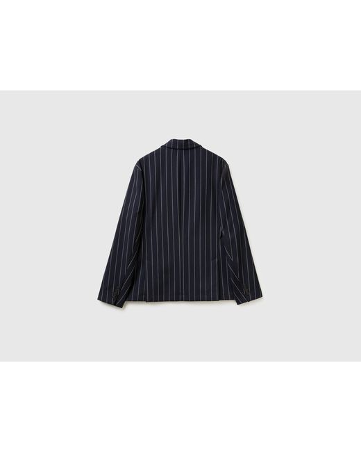 Benetton Blue Benetton, Striped Blazer for men