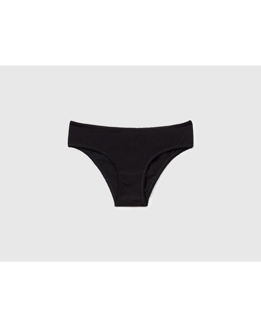 Benetton Black Benetton, Basic Stretch Cotton Underwear