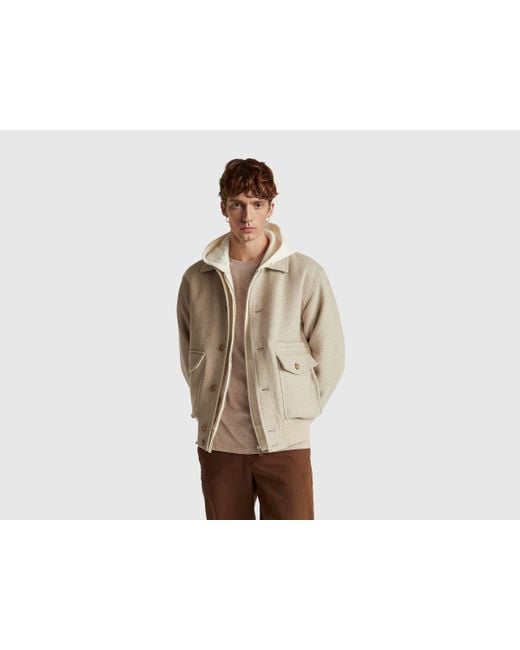 Benetton Natural Benetton, Bomber Jacket for men