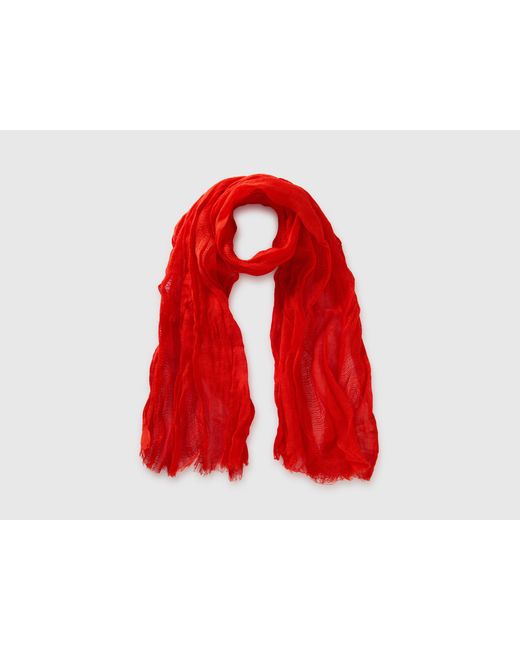 Benetton Red Benetton, Pure Linen Scarf