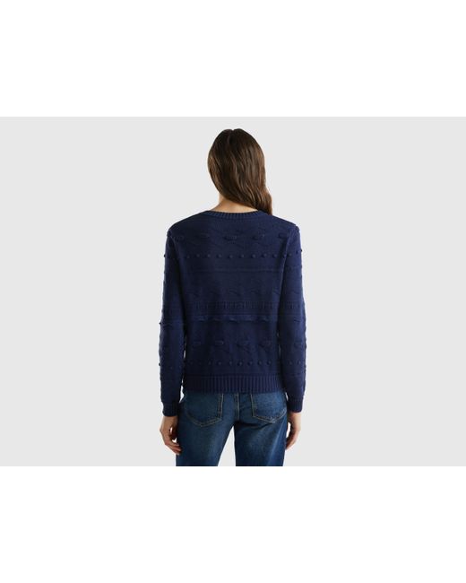 Benetton Dark Blue Knitted Sweater