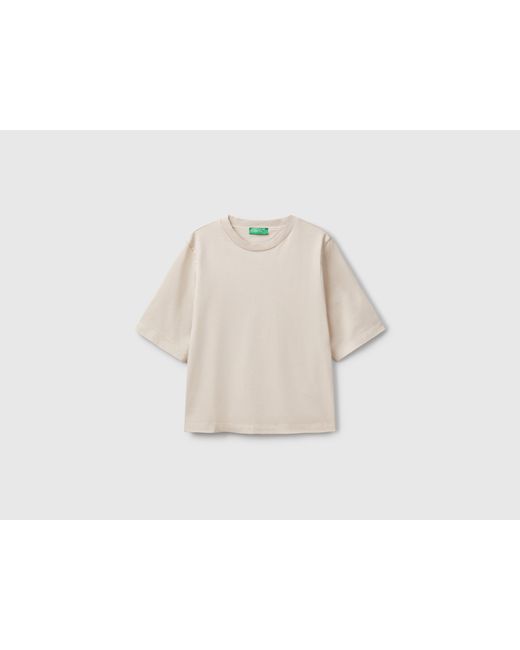 Benetton Black Benetton, 100% Cotton Boxy Fit T-Shirt