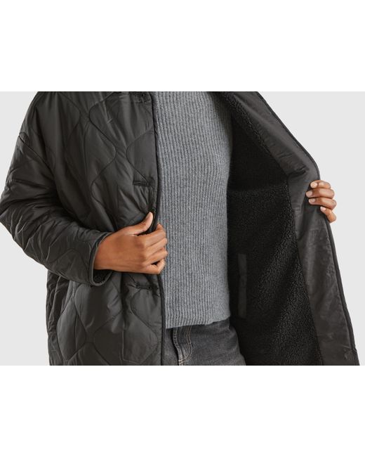 Benetton Black Benetton, Long Bomber Jacket