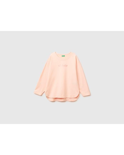 Benetton Black Benetton, Closed Sweatshirt With Print