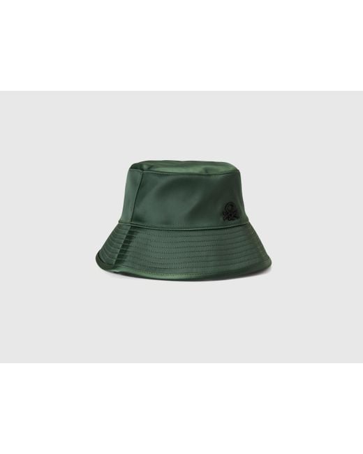 Benetton, Cappello Reversibile Stile Pescatore, Taglia, Verde Militare, Donna di Benetton in Green