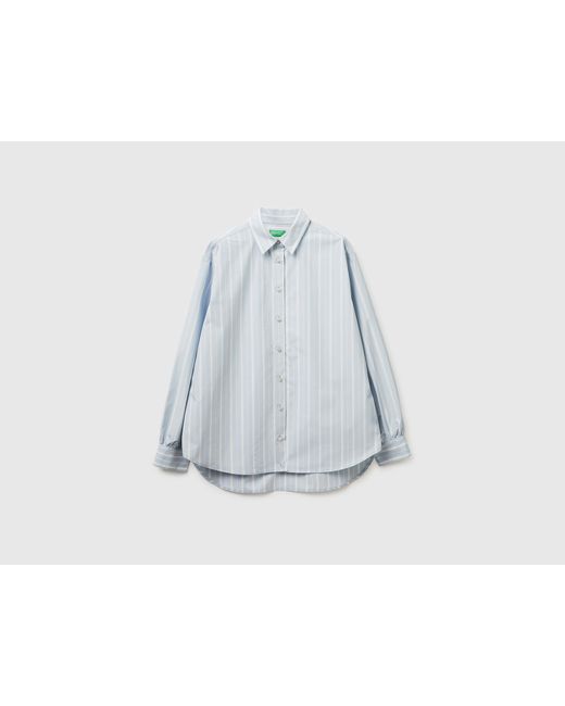 Benetton Black Benetton, Striped Shirt With Side Band