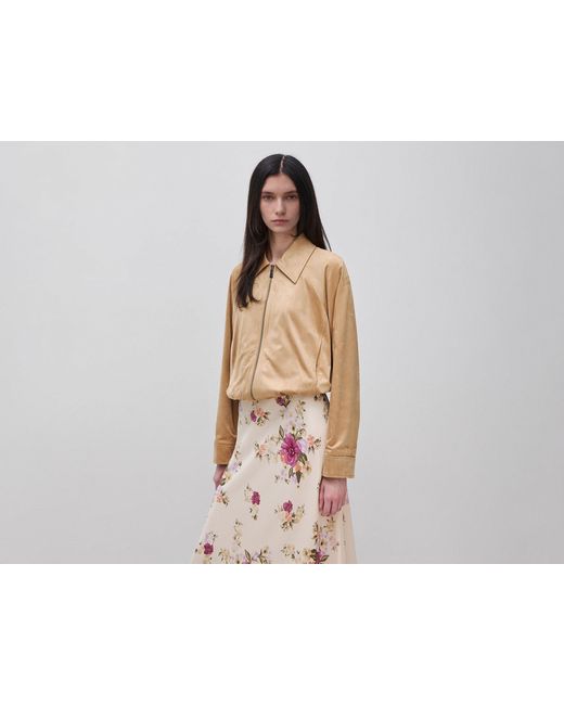 Benetton Black Benetton, Suede-Effect Jacket