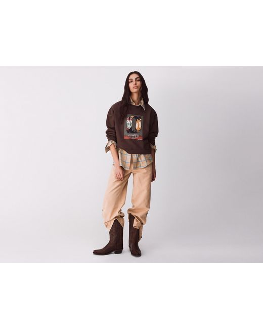 Benetton Black Benetton, Western Print Sweatshirt