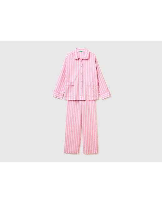 Benetton Pink Benetton, Striped Open Pyjamas