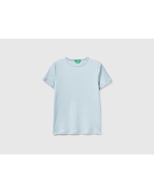 Benetton Blue Benetton, Slim Fit Crew Neck T-Shirt