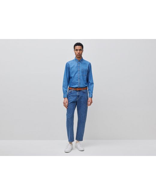 Benetton Blue Benetton, Denim Shirt for men