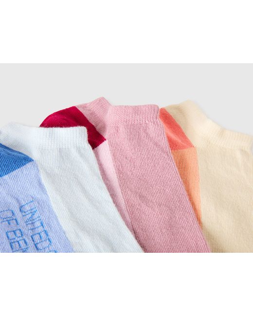 Benetton Black Benetton, Three Pairs Of Short Socks