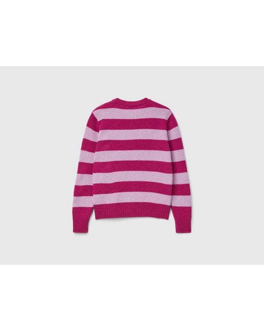 Benetton Red Benetton, Striped Cardigan