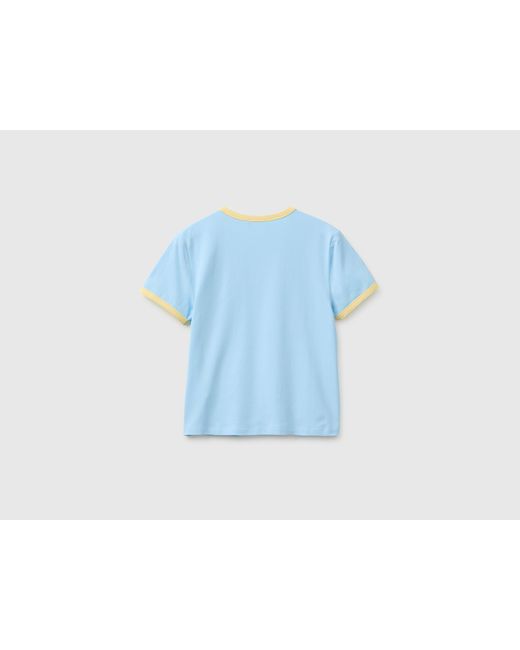 Benetton Black Benetton, T-Shirt With Lettering Print